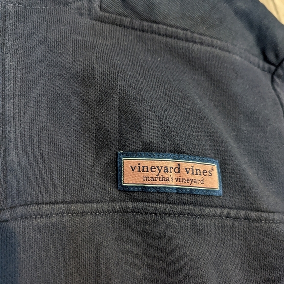 Vineyard vines men's navy blue 1/4 zip pullover Patriots size XS - Picture 2 of 6